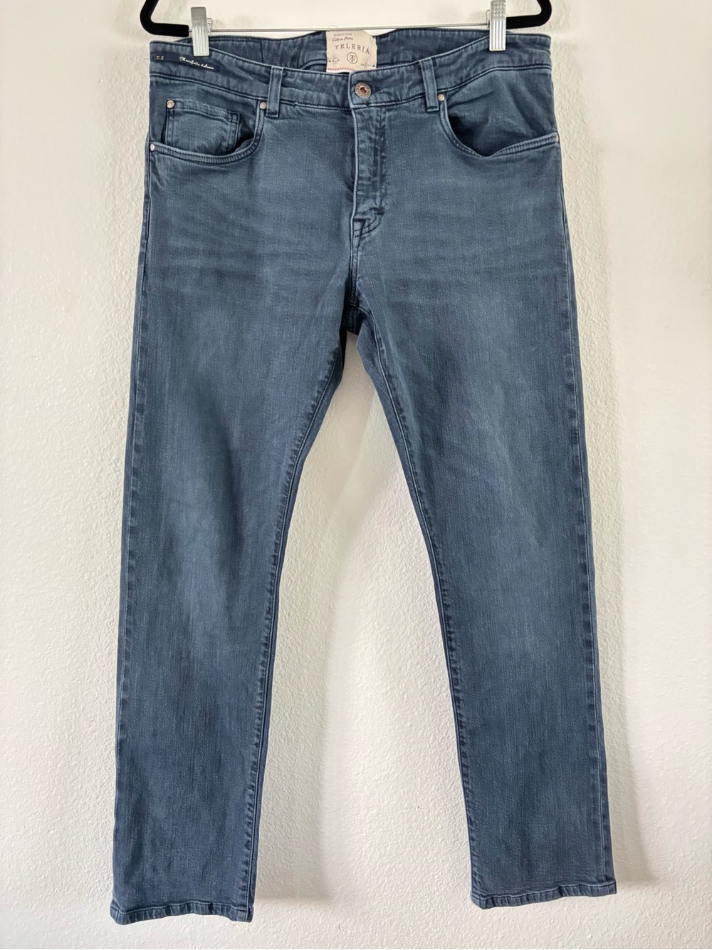 Teleria Zed Chicago Blue Edition Premium Italian Men's Jeans Sz 35